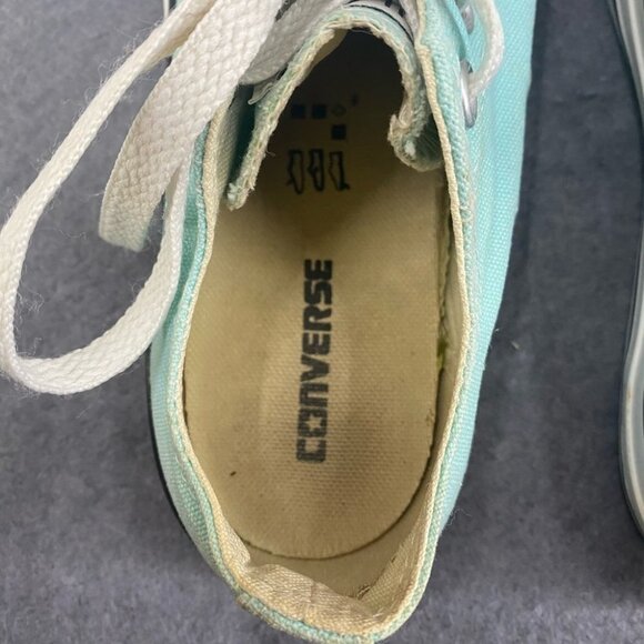 Converse Light Turquoise Low Top Sneakers Youth Size 3 - Picture 9 of 14